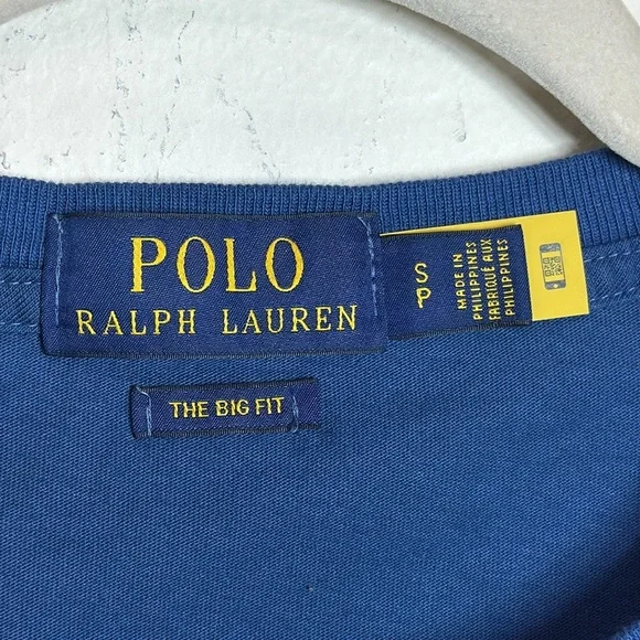 (P) Polo by Ralph Lauren blue short-sleeve teddy bear T-shirt, size S/P - Picture 4 of 12
